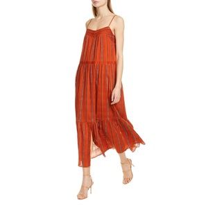 BA&SH Kyo Tiered Cotton Maxi Dress